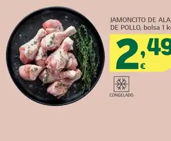 HiperDino JAMONCITO DE ALA DE POLLO, bolsa 1 kg oferta