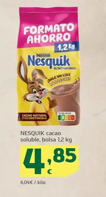 HiperDino NESQUIK cacao soluble, bolsa 1,2 kg oferta