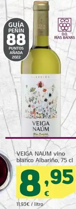 HiperDino VEIGA NAUM vino blanco Albariño, 75 cl oferta