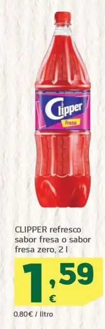 HiperDino CLIPPER refresco sabor fresa o sabor fresa zero, 21 oferta