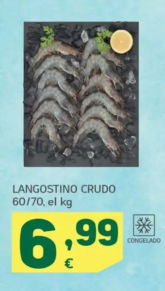 HiperDino LANGOSTINO CRUDO 60/70, el kg oferta