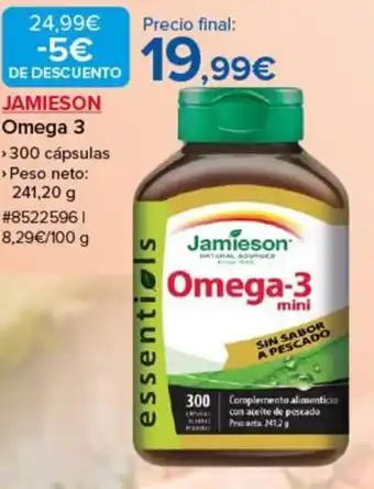 Costco JAMIESON Omega 3 oferta