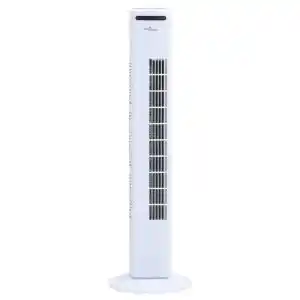 Brico Depôt Vidaxl ventilador de torre con mando y temporizador φ24x80 cm blanco oferta