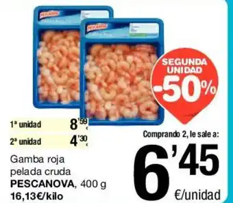 SPAR Pescanova roja pelada cruda 400g oferta