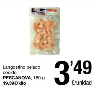 SPAR Pescanova Langostino pelado cocido 180g oferta