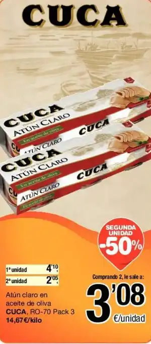 SPAR Cuca Atún claro en aceite de oliva oferta