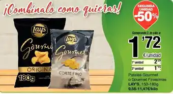 SPAR Lay's Patatas Gourmet o Gourmet Finissima 150-180g oferta