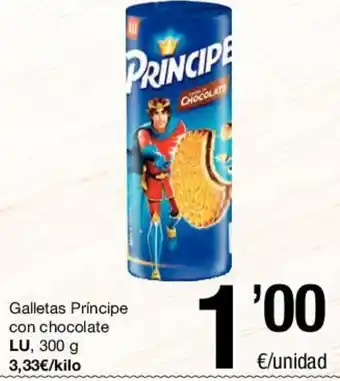 SPAR Lu Galletas Principe con chocolate 300g oferta