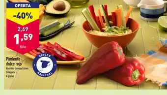 ALDI Pimiento dulce rojo oferta