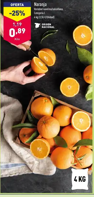 ALDI Naranja oferta