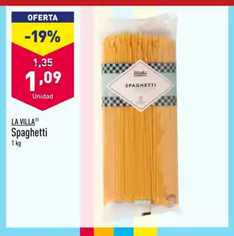 ALDI LA VILLAⓇ Spaghetti oferta