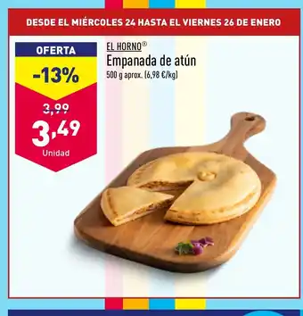ALDI Empanada de atún oferta