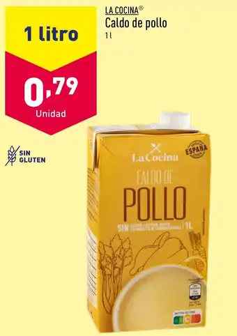 ALDI La Cocina Caldo de pollo oferta