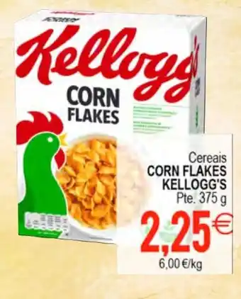 Plenus Supermercados Cereais CORN FLAKES KELLOGG'S Pte. 375 g oferta