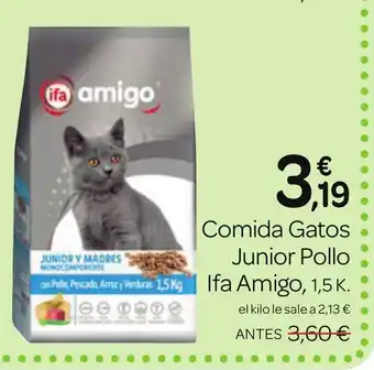 Supermercados El Jamón Comida Gatos Junior Pollo oferta
