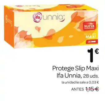 Supermercados El Jamón Protege Slip Maxi Ifa Unnia, 28 uds. oferta
