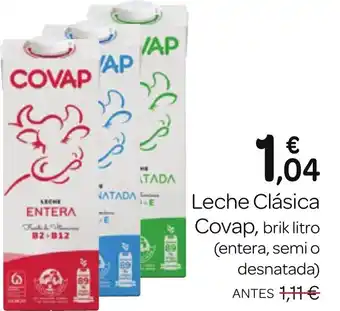 Supermercados El Jamón Leche Clásica Covap, brik litro oferta