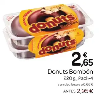 Supermercados El Jamón Donuts Bombón 220 g., Pack-4 oferta