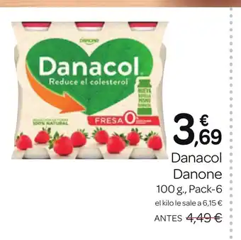 Supermercados El Jamón Danacol Danone oferta