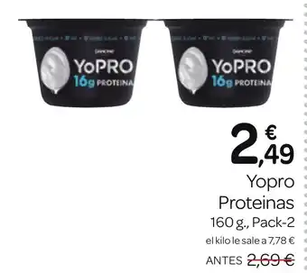 Supermercados El Jamón Yopro Proteinas 160 g., Pack-2 oferta