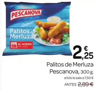 Supermercados El Jamón Palitos de Merluza Pescanova, 300 g. oferta