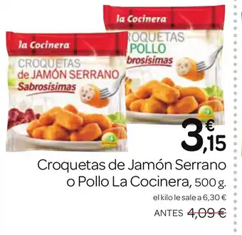 Supermercados El Jamón Croquetas de Jamón Serrano oferta