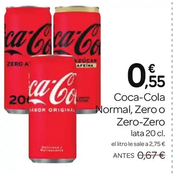 Supermercados El Jamón Coca-Cola Normal, Zero o Zero-Zero oferta