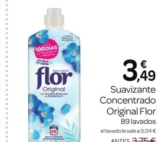 Supermercados El Jamón Suavizante Concentrado Original Flor oferta