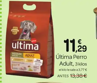 Supermercados El Jamón Última Perro Adult, 3 kilos oferta