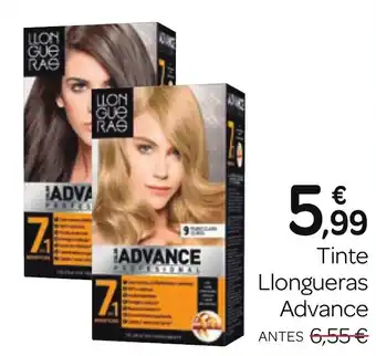 Supermercados El Jamón Tinte Llongueras Advance oferta
