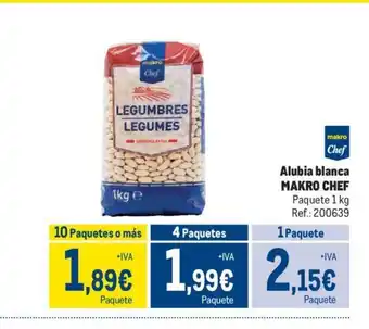 Makro Alubia blanca MAKRO CHEF oferta