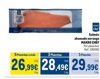 Makro Salmón ahumado noruego MAKRO CHEF oferta
