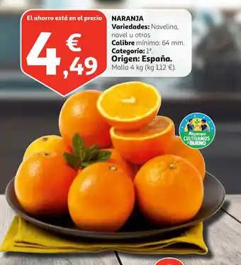 Alcampo NARANJA oferta