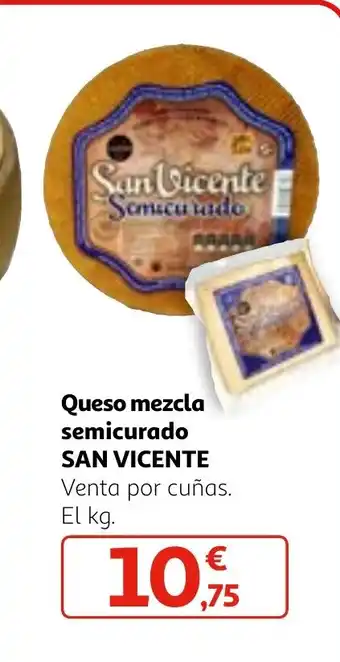 Alcampo Queso mezcla semicurado SAN VICENTE oferta