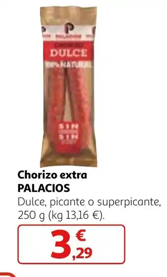 Alcampo Chorizo extra PALACIOS oferta