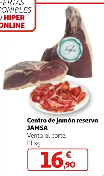 Alcampo Centro de jamón reserva JAMSA oferta