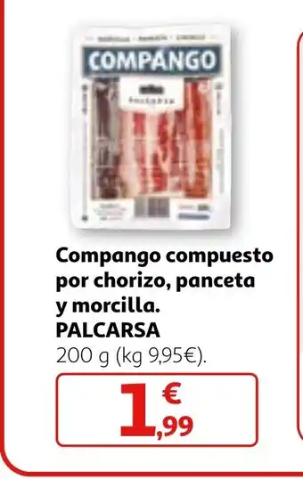 Alcampo Compango compuesto por chorizo, panceta y morcilla. PALCARSA oferta