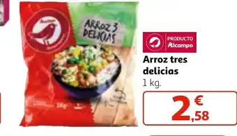 Alcampo Arroz tres delicias 1 kg. oferta