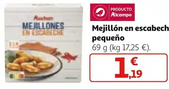 Alcampo Mejillón en escabeche pequeño oferta