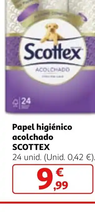 Alcampo Papel higiénico acolchado SCOTTEX oferta