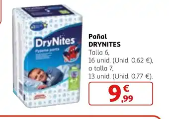 Alcampo Pañal DRYNITES oferta