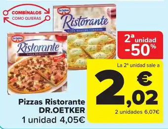 Carrefour Market Pizzas Ristorante DR.OETKER oferta