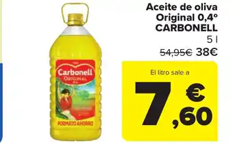 Carrefour Market Aceite de oliva Original 0,4° CARBONELL oferta