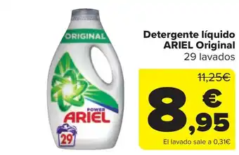 Carrefour Market Detergente líquido ARIEL Original 29 lavados oferta