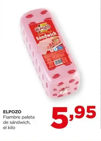 Alimerka ELPOZO Fiambre paleta de sándwich, el kilo oferta