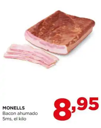 Alimerka MONELLS Bacon ahumado 5ms, el kilo oferta