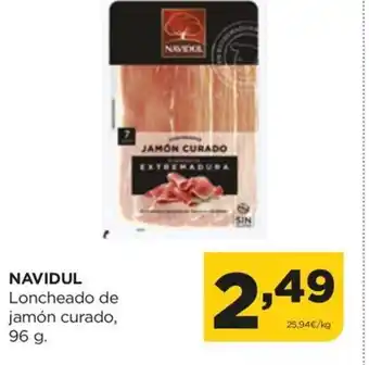 Alimerka NAVIDUL Loncheado de jamón curado, 96 g. oferta