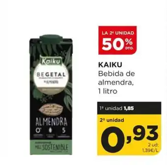 Alimerka KAIKU Bebida de almendra, 1 litro oferta