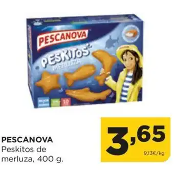 Alimerka PESCANOVA Peskitos de merluza, 400 g. oferta