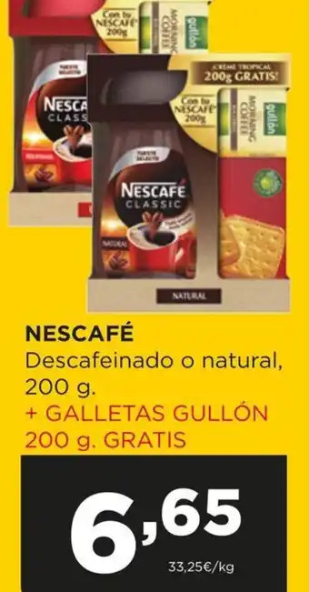Alimerka NESCAFÉ Descafeinado o natural, oferta